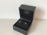 Ohrschmuck Stecker Design Tropfen Form mit Glitzerstein golden Bayern - Ustersbach Vorschau