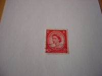 Briefmarke England Postage Revenue ER  21/2 D Stempel Stuttgart - Bad Cannstatt Vorschau