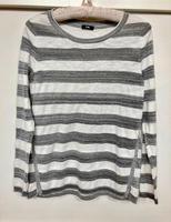 Leichter Sommer Pulli Streifen weiß/silber-grau Bremen - Horn Vorschau