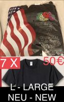 7 Fruit of the Loom T-Shirts Schwarz Neu Baumwolle L Large TShirt Berlin - Schöneberg Vorschau