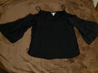 Schwarze Bluse Fledermausärmel Off Shoulder Schleswig-Holstein - Satrup Vorschau