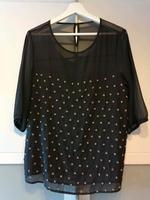 Sisley Bluse Gr. M 38 schwarz mit Perlen in Gold Hessen - Biebergemünd Vorschau