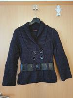 Strickjacke, Jacke, Damenjacke mit Gürtel (Kunstleder) schwarz Nordrhein-Westfalen - Kalletal Vorschau