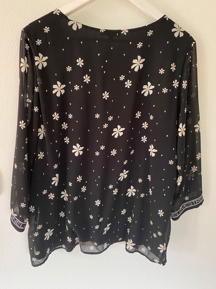 Sommer Bluse StreetOne 42 schwarz Blumen in Borgstedt