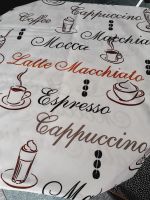 Stoff Latte Macchiatto Cappucino Schriftzug Deko Heimtextilie neu Nordrhein-Westfalen - Lippstadt Vorschau