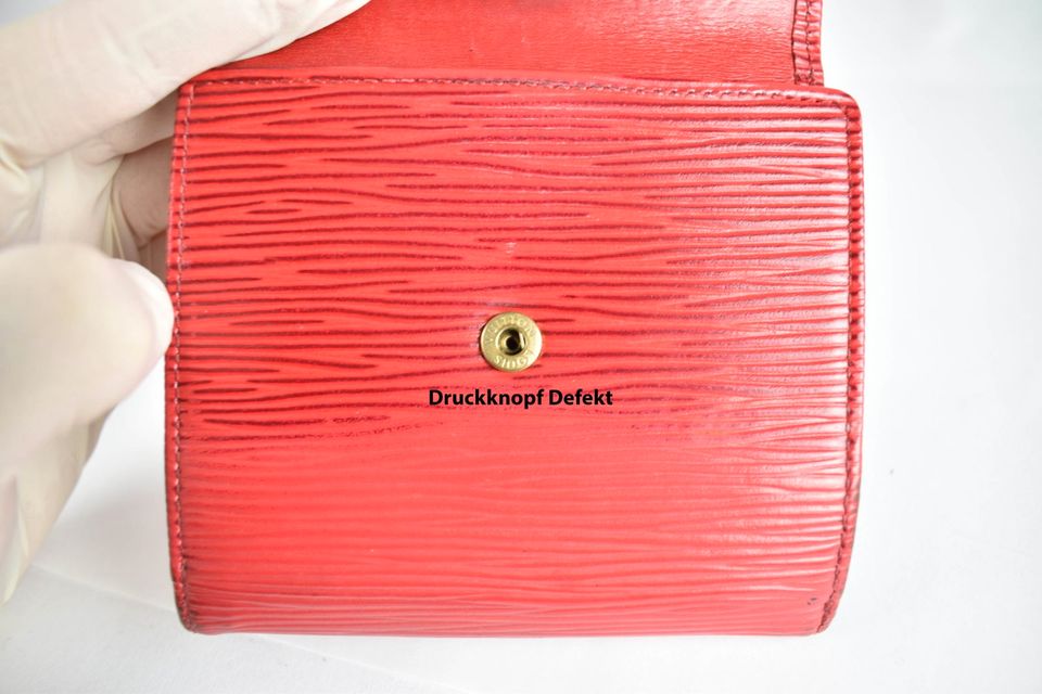 Louis Vuitton Porte Monnaie Billets Rot Brieftasche in Bremen