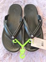 CROCS zehentrenner Freizeitschuhe Crocband Flip schwarz  45 - 46 Bayern - Türkheim Vorschau