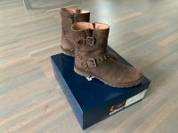 Gallucci Lederstiefel Stiefelette Bikerboots Gr 38 hoher Neupreis Düsseldorf - Angermund Vorschau