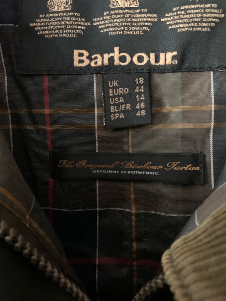 Barbour flyweight wax Utility 44 Übergangsjacke Wachsjacke grün in Essen