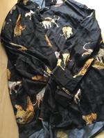 UNGETRAGEN! Tolle Longbluse (Satin) mit Animalsdruck Bayern - Erding Vorschau