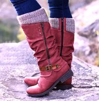 Yvette® | Orthopädische Stiefel mit flachem Absatz - Rot / 40 Leipzig - Stötteritz Vorschau