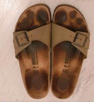 Birkenstock Madrid Khaki grün stone 39 schmal Leder Düsseldorf - Vennhausen Vorschau
