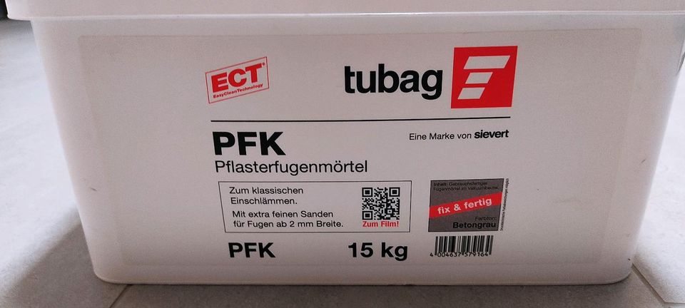 tubag Pflasterfugenmörtel PFK 15 kg Betongrau in Bayreuth