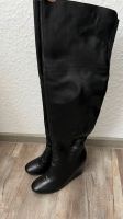 Overknee Stiefel Leder Größe 38-39 Düsseldorf - Grafenberg Vorschau