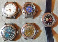 alte russische Automatik Uhren, 5 Stück , Taucher/U-Boot usw Schleswig-Holstein - Rickling Vorschau