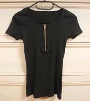 Schwarzes Shirt mit Reißverschluss / Gothic Bayern - Zwiesel Vorschau