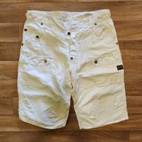 Herrenhose Gr. 33 G-Star 3301 Jeans Shorts Bermudas BW weiß Dresden - Altfranken Vorschau
