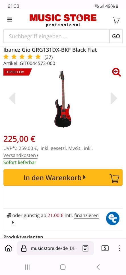 Ibanez GRG 131 DX E Gitarre in Leverkusen
