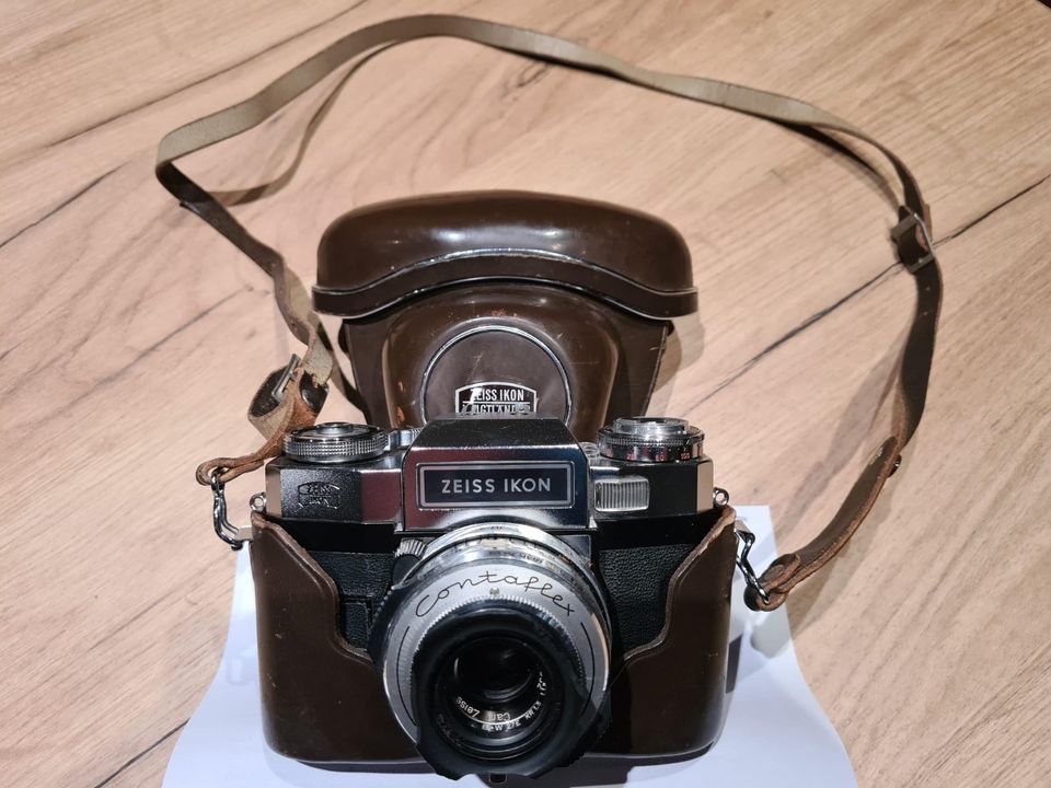 Zeiss Ikon Contaflex synchro compur-x inkl. Original-Tasche (OVP) in Salach