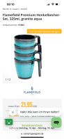 Flamefield Premium Henkelbecher-Set, 325ml, granite aqua Camping Niedersachsen - Celle Vorschau