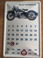 Harley Davidson Motorrad Kalender Metall NEU Nordrhein-Westfalen - Coesfeld Vorschau