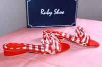 Neue Pantoletten von Ruby Shoo Gr 6 39 rot weiß Hessen - Lahnau Vorschau