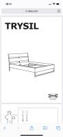 Ikea Bett Trysil 160x200 mit Matratze Hövág und Lattenrosten Dortmund - Wickede Vorschau