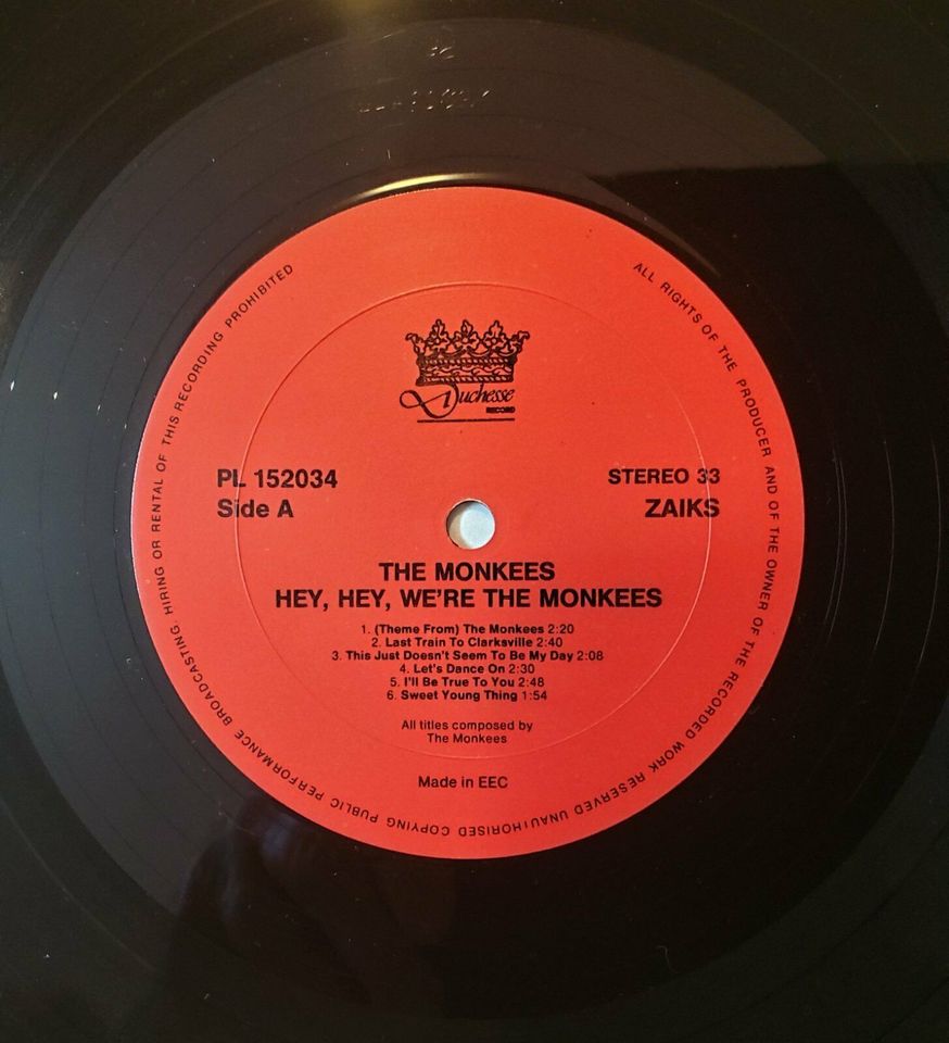 Monkees Schallplatte Vinyl LP in Hofkirchen
