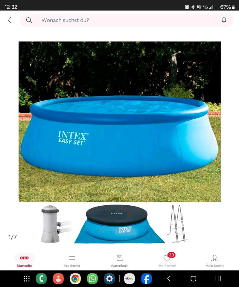 Intex Pool 457 x 122cm in Mockrehna