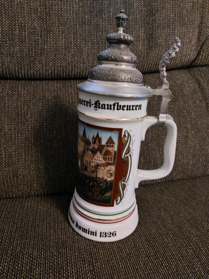 Bierkrug Aktien Brauerei Kaufbeuren 680 Jahre in Kaufbeuren