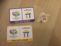 FIFA WM 2006 Pin Anstecker + 6 Aufkleber WM Stadt Stuttgart 5 € Baden-Württemberg - Esslingen Vorschau