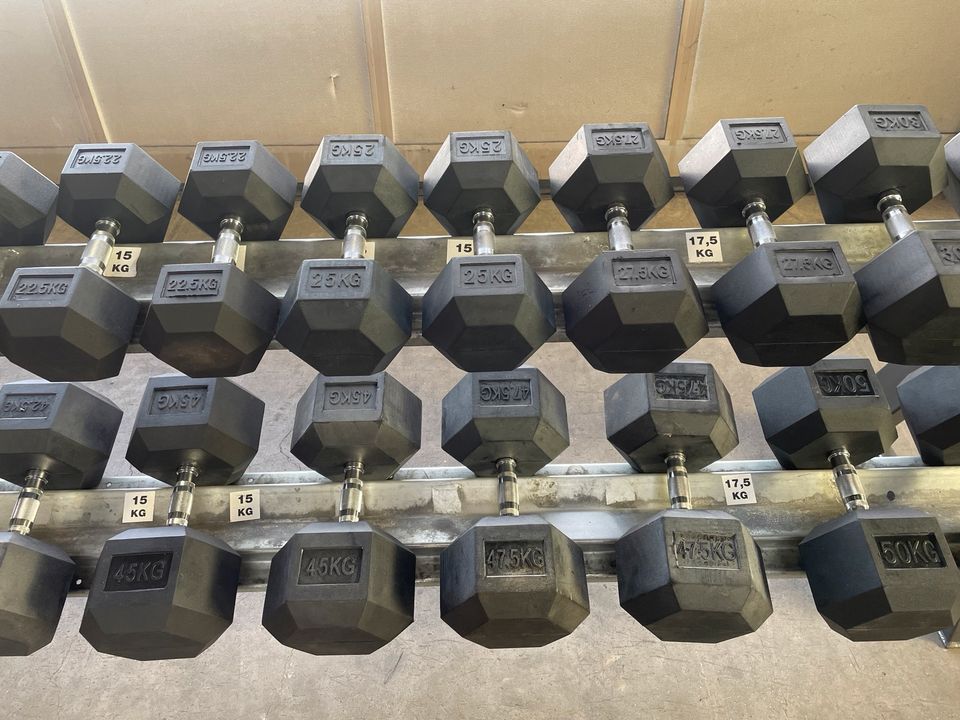 2,5 - 50 KG Kurzhantel Hexagon Kurzhantelset Hantelset Dumbbell in Reutlingen