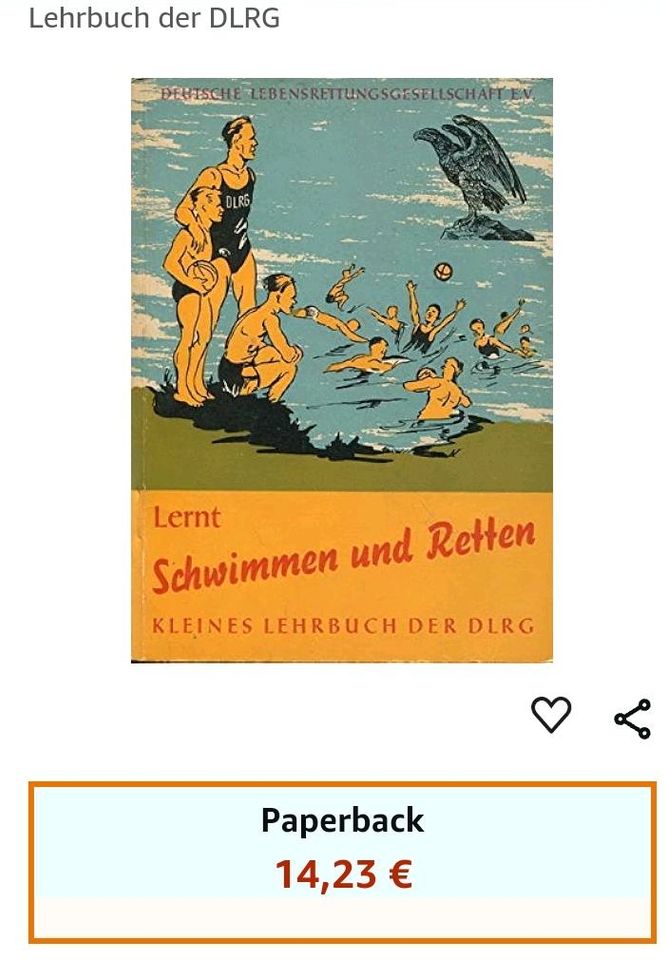 Lernt Schwimmen und Retten Lehrbuch der DLRG Buch antiquarisch in Ranstadt