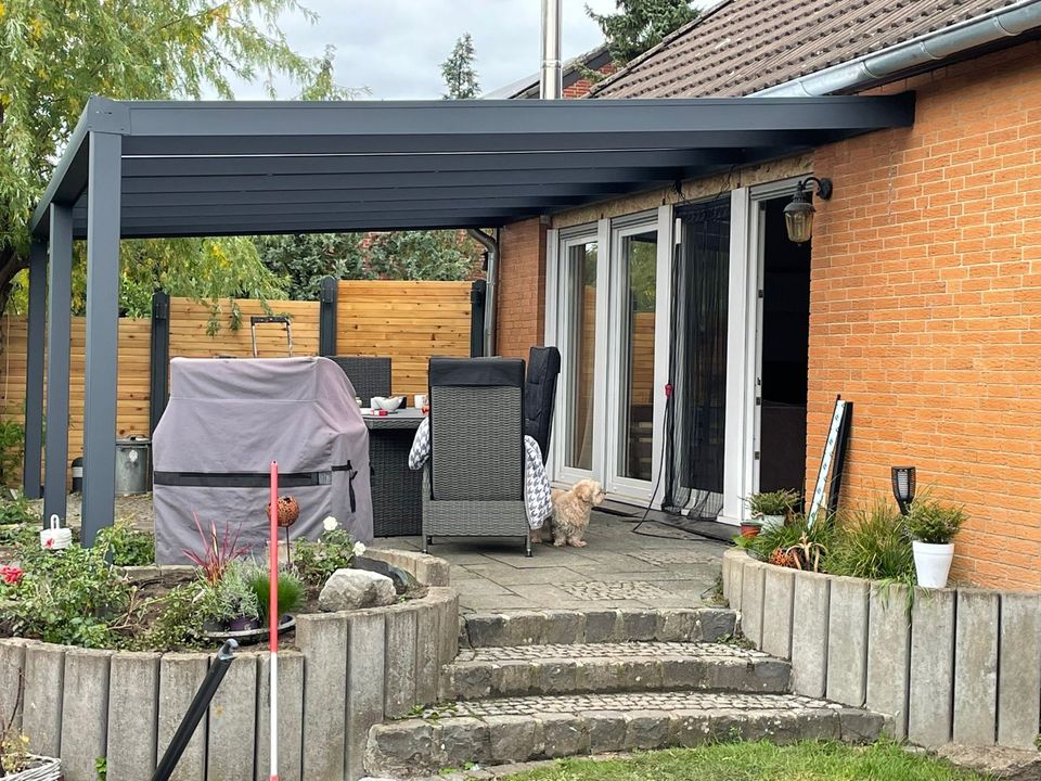 Alu Terrassenüberdachung Carport Vordach Dach Balkonüberdachung in Lindern (Oldenburg)