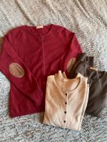 Donne Lane TOP Cashmere Strickjacke beige Braun  Bordeaux Größe S Frankfurt am Main - Sachsenhausen Vorschau