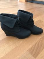 Stiefeletten Keilabsatz schwarz Größe 36 Dresden - Strehlen Vorschau