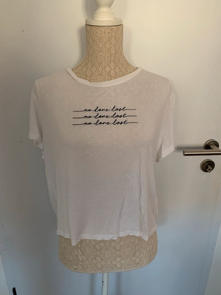 Tshirt weiß mit Schrift Gr. XL in Stolberg (Rhld)