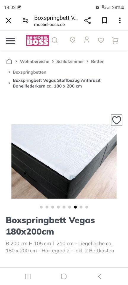 Boxspringbett 180/200 cm in Rastede