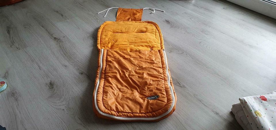 Eckert Baby Kleinkinder Kinderwagen Fußsack Buggy orange Decke in Hennigsdorf