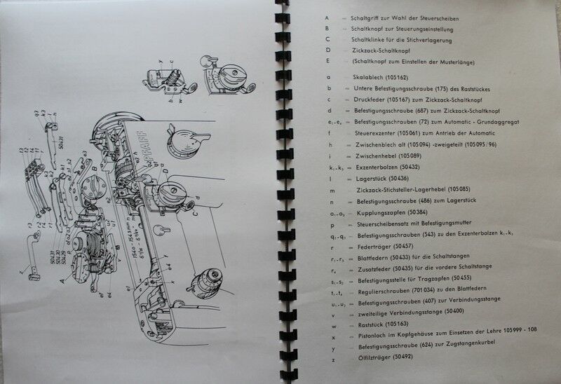 Handbuch Technikeranleitung für PFAFF 230 & 332 mit Automatic in Dormagen