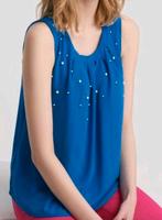 Orsay Chiffon Top blau mit Perlen Größe 38 neuwertig Berlin - Marienfelde Vorschau