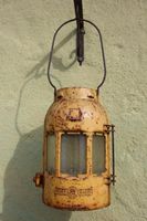 Hofauflösung, Scheunenfund: Alte Feuerhandlampe Shabby Chic Bayern - Karlstadt Vorschau