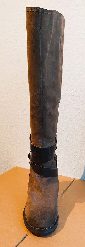 Sansibar ♥Sylt Stiefel Neu 40 Wildleder Profilsohle Blogger braun in Steinau an der Straße