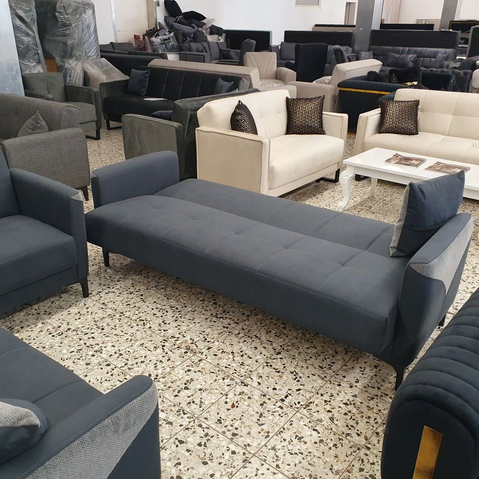 Sofa Set 3- 2-1 Sitzer mit Schlaffunktion und Bettkasten in Mönchengladbach