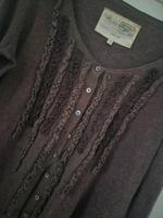 Strickjacke Jäckchen Cardigan m Wolle Rüschen OPUS 42 M L altrosa Hessen - Bad Arolsen Vorschau