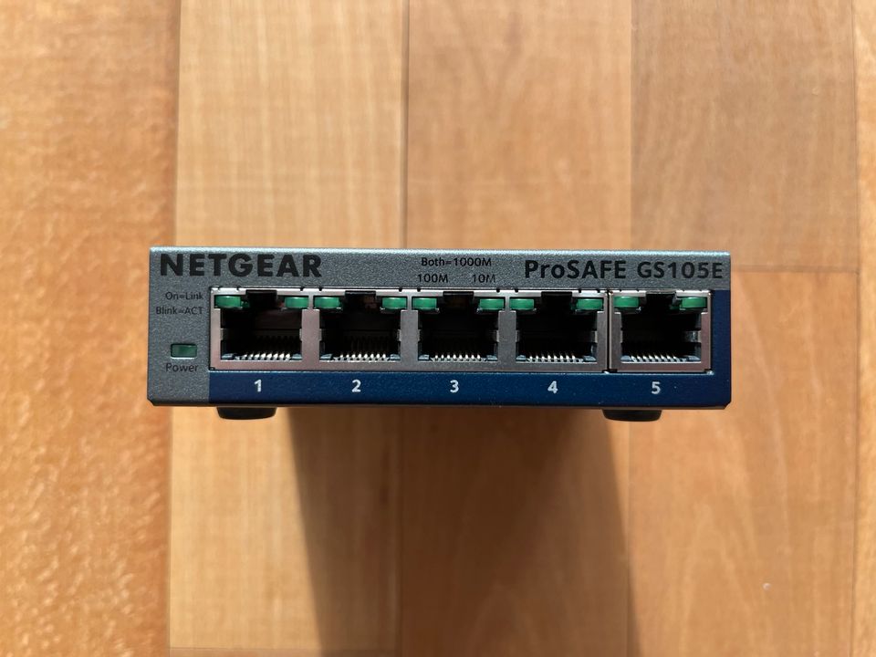 Netgear GS105E Managed Switch 5 Port Gigabit Ethernet LAN Switch in Wiesbaden