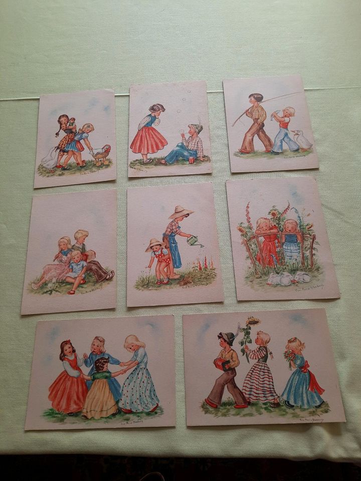 13 versch. alte Postkarten in Wesel