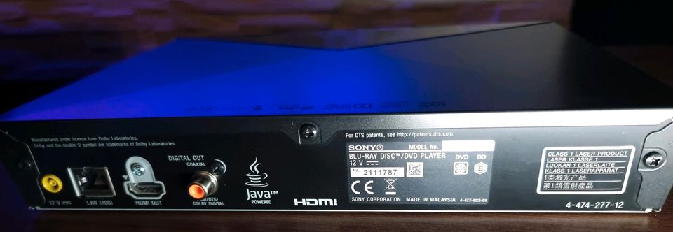"Sony BDP-S4200" 3D Blu-ray Disc Player / Hifi / Filme / TV / in Seegebiet Mansfelder Land