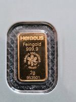 2 g Gramm Gold Goldbarren Heraeus KINEBAR im Blister + Hologramm Berlin - Steglitz Vorschau