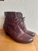 Damen Schuhe Leder Stiefeletten Gabor in schönem Bordeaux Rot Baden-Württemberg - Erbach Vorschau